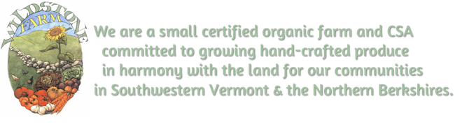 Wildstone Farm- A small certified organic farm located in Southwestern Vermont dedicated to growing hand-crafted produce in harmony with the land.